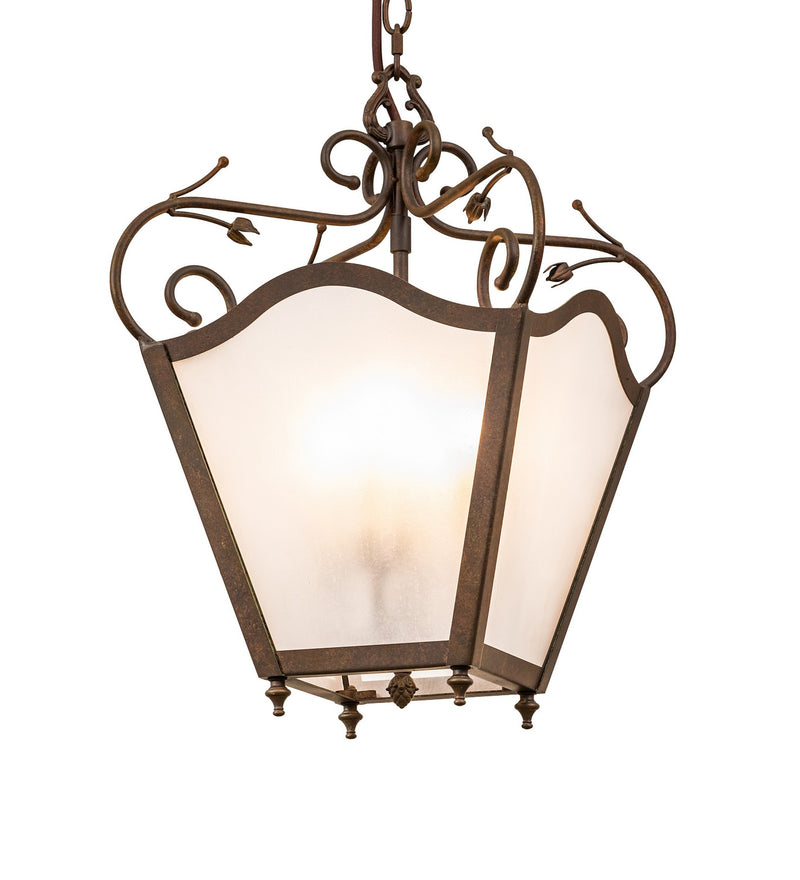 Meyda Tiffany 260382 Four Light Pendant, Organic Rust