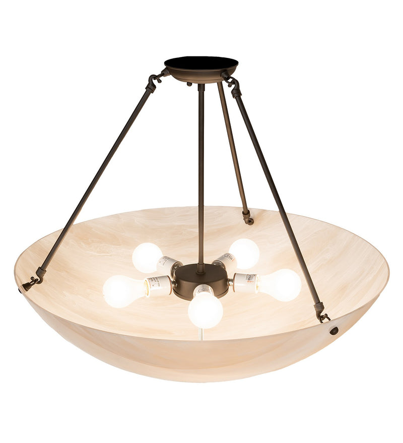 Meyda Tiffany 260411 Five Light Semi-Flushmount, Oil Rubbed Bronze
