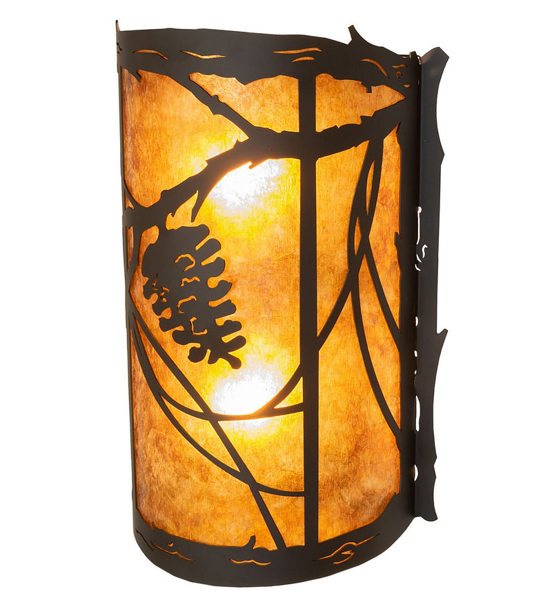 Meyda Tiffany 261021 Two Light Wall Sconce, Oil Rubbed Bronze