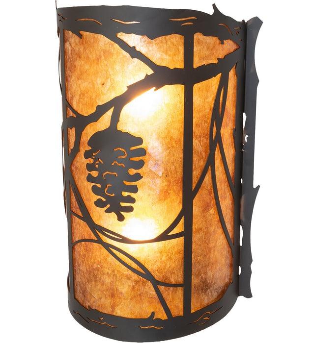 Meyda Tiffany 261022 Two Light Wall Sconce, Oil Rubbed Bronze