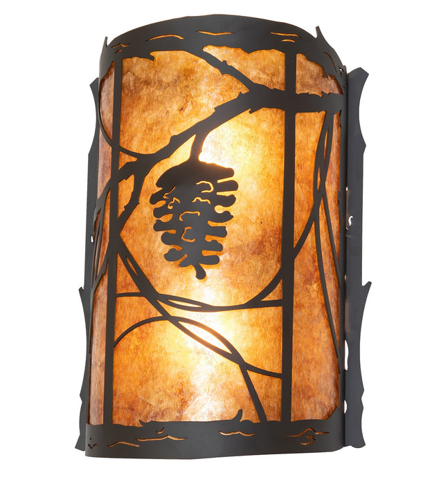 Meyda Tiffany 261022 Two Light Wall Sconce, Oil Rubbed Bronze