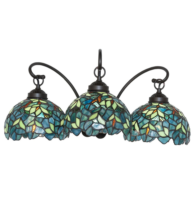 Meyda Tiffany 263236 Three Light Wall Sconce, Mahogany Bronze