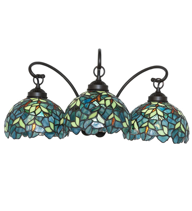 Meyda Tiffany 263236 Three Light Wall Sconce, Mahogany Bronze