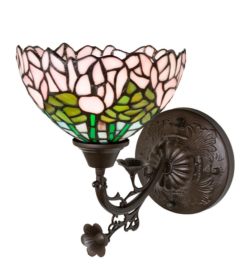 Meyda Tiffany 264377 One Light Wall Sconce, Mahogany Bronze