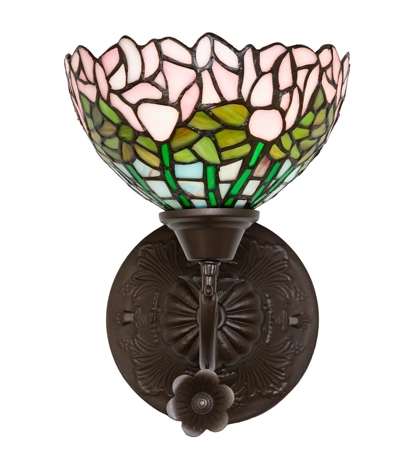 Meyda Tiffany 264377 One Light Wall Sconce, Mahogany Bronze