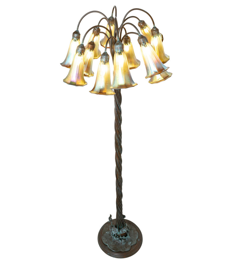Meyda Tiffany 264644 12 Light Floor Lamp, Weathered Bronze
