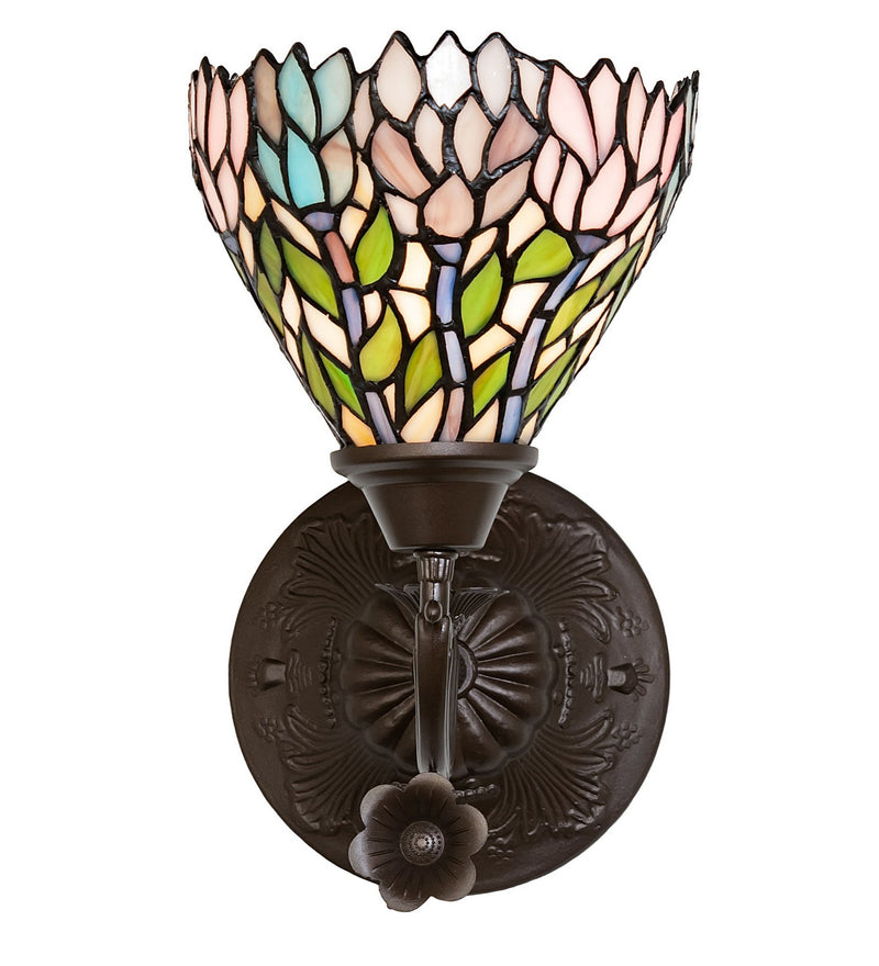 Meyda Tiffany 36114 One Light Wall Sconce, Mahogany Bronze