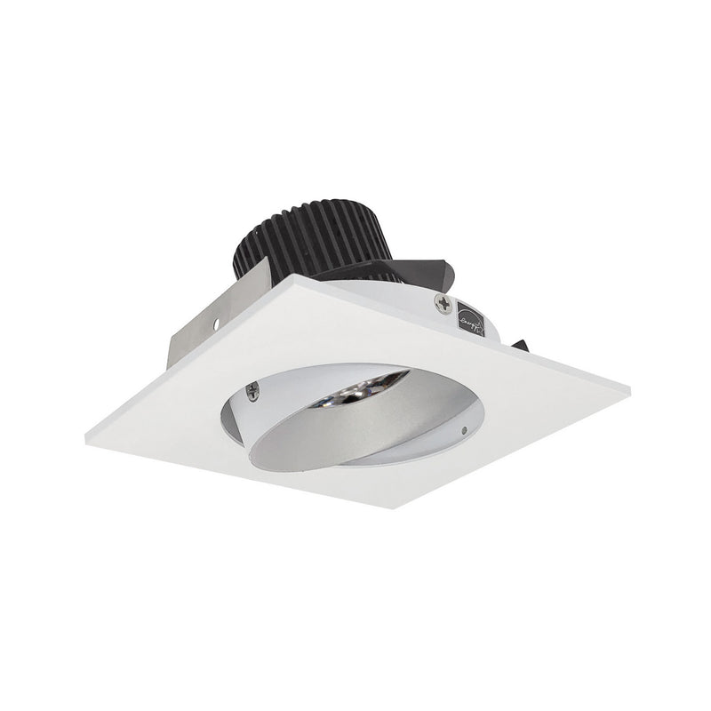 Nora Lighting NIO-4SC30QHZMPW LED Adjustable Cone Reflector, Haze Reflector / Matte Powder White Flange