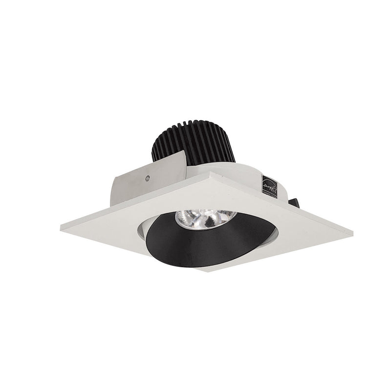 Nora Lighting NIO-4SC40QBW LED Adjustable Cone Reflector, Black Reflector / White Flange
