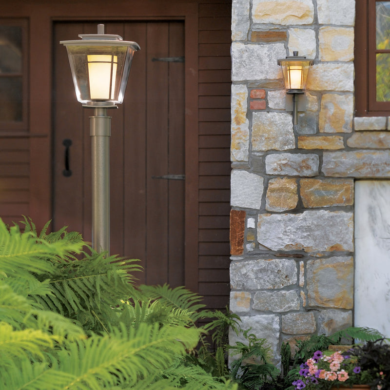 Hubbardton Forge 344820-SKT-20-ZU0287 One Light Outdoor Post Mount, Coastal Natural Iron