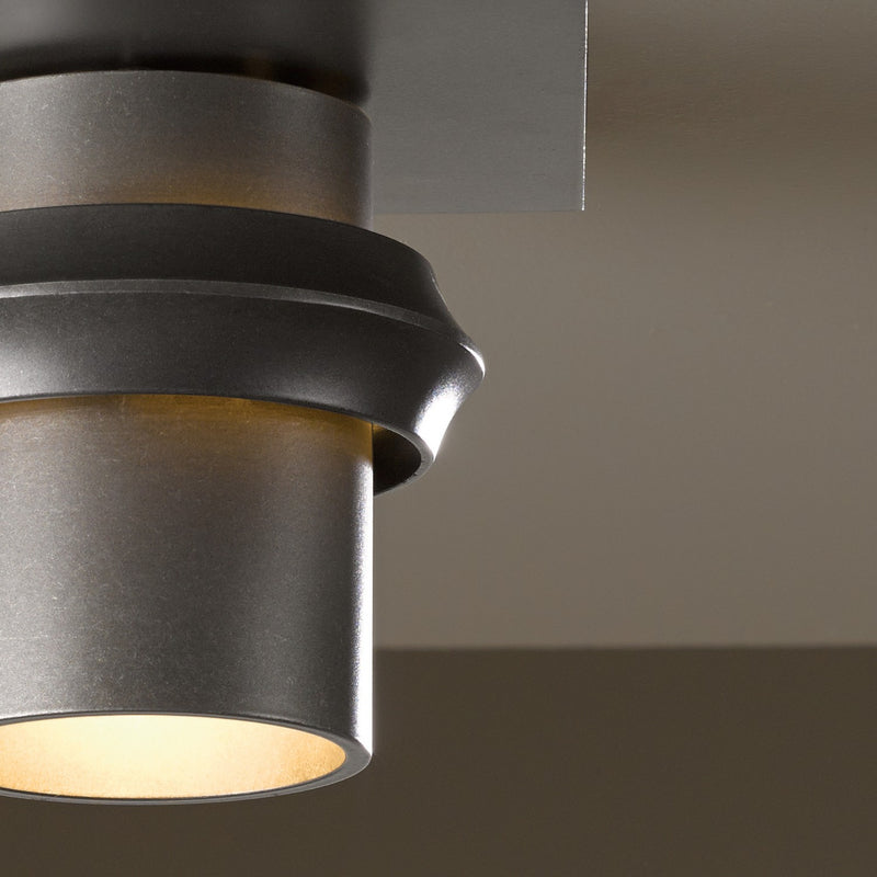 Hubbardton Forge 364901-SKT-77 One Light Outdoor Semi-Flush Mount, Coastal Dark Smoke
