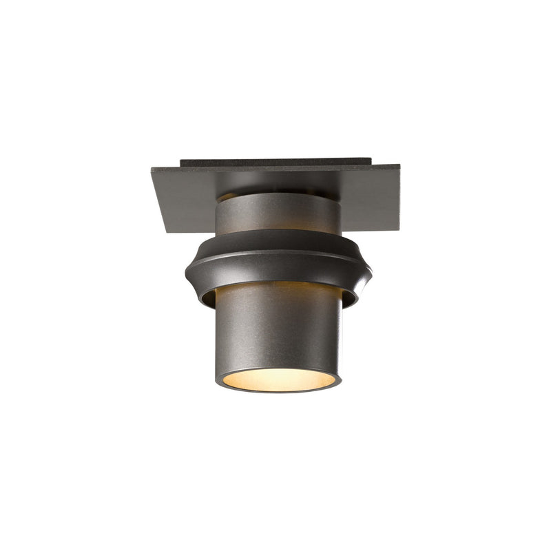 Hubbardton Forge 364901-SKT-77 One Light Outdoor Semi-Flush Mount, Coastal Dark Smoke