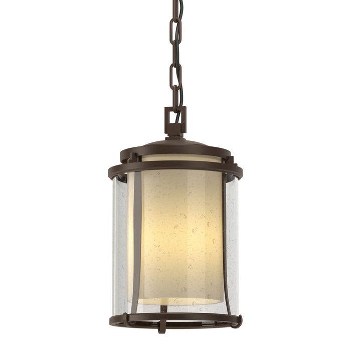 Hubbardton Forge 365610-SKT-75-ZS0297 One Light Outdoor Ceiling Fixture, Coastal Bronze