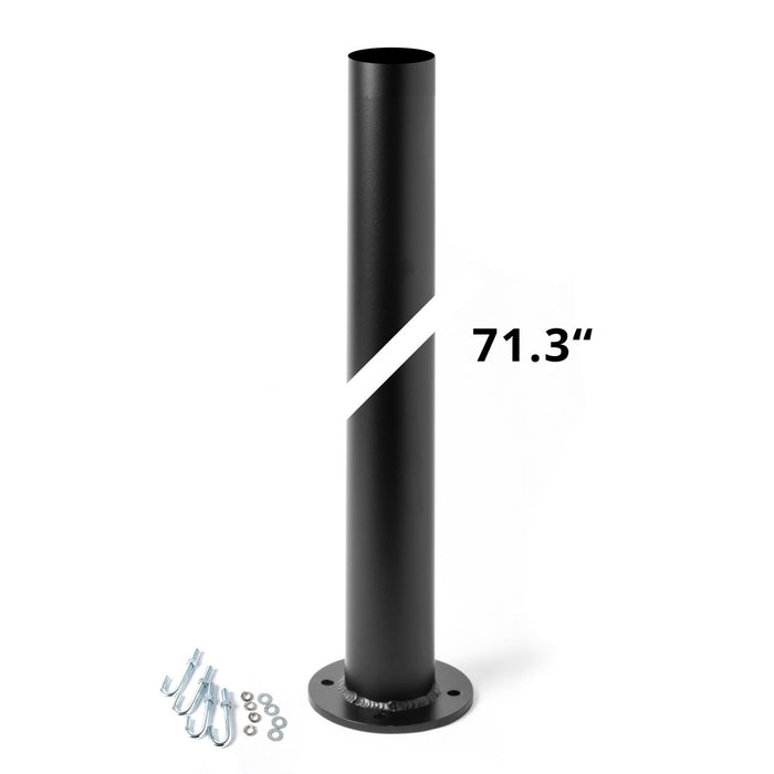 Hubbardton Forge 390271-80 Outdoor Post, Coastal Black