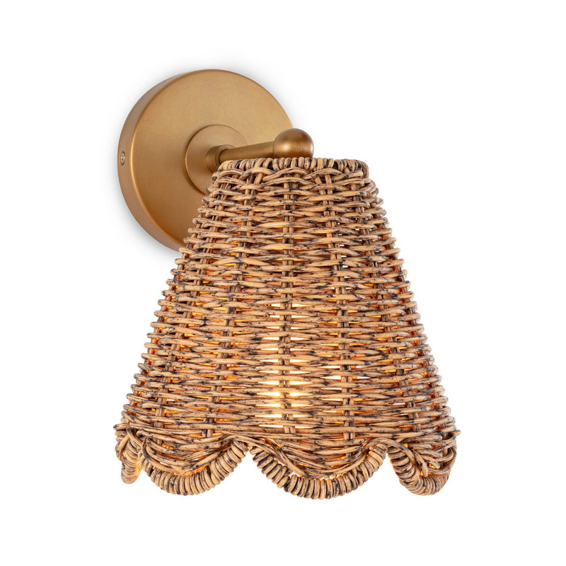 Regina Andrew 15-1195NB One Light Wall Sconce, Natural