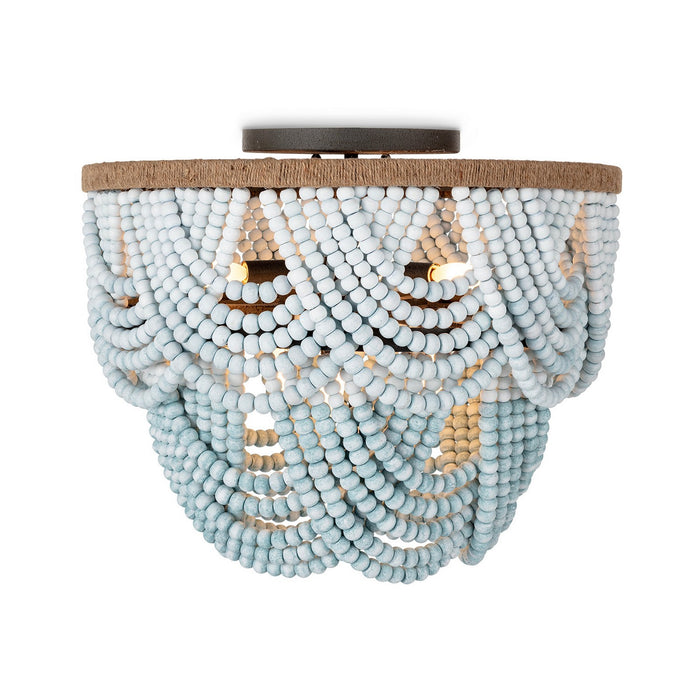 Regina Andrew 16-1374 Six Light Flush Mount, Blue