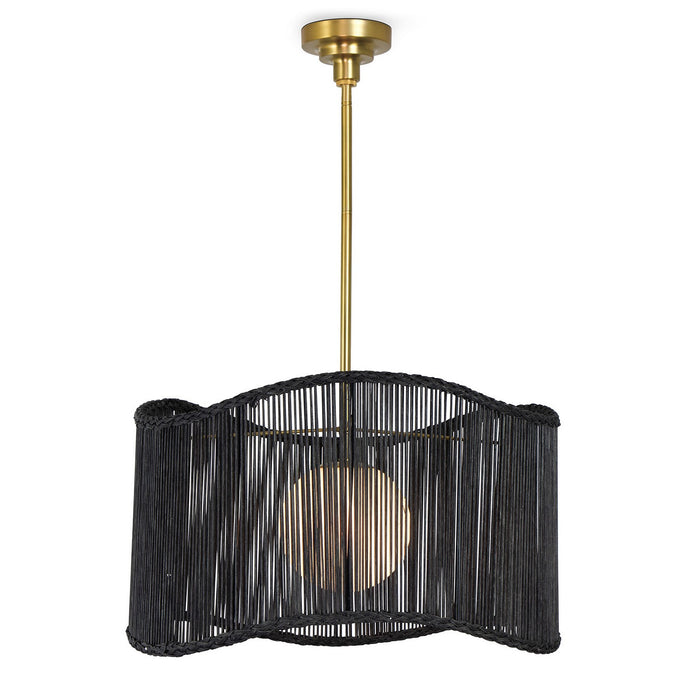 Regina Andrew 16-1403BLK One Light Pendant, Black