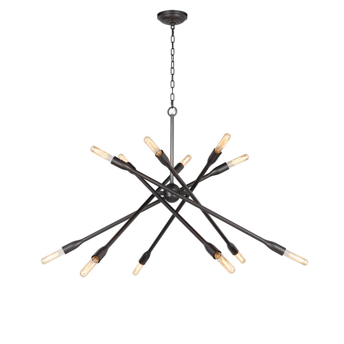 Regina Andrew 16-1425ORB 12 Light Chandelier, Oil Rubbed Bronze