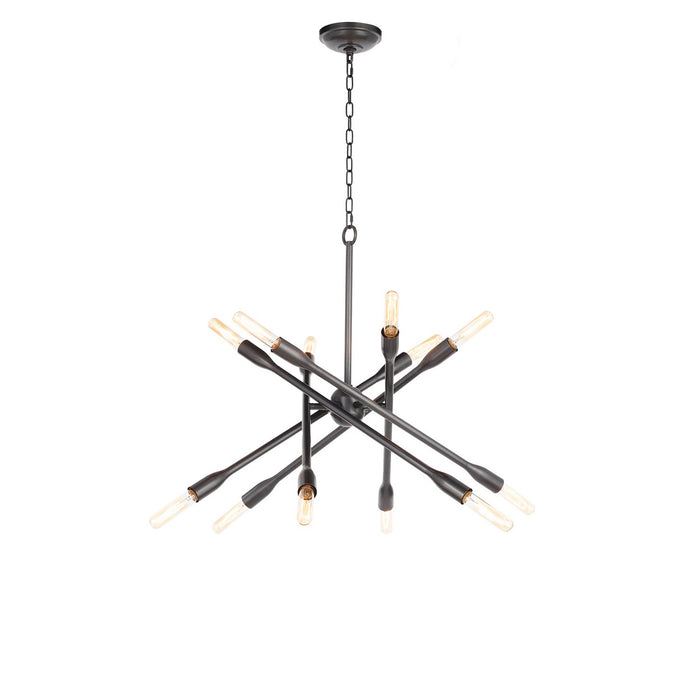 Regina Andrew 16-1428ORB 12 Light Chandelier, Oil Rubbed Bronze