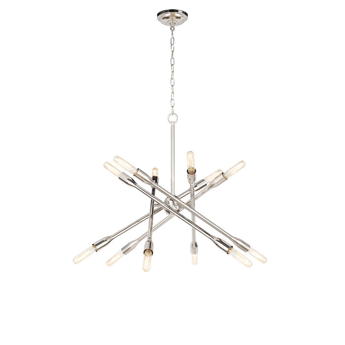 Regina Andrew 16-1428PN 12 Light Chandelier, Polished Nickel