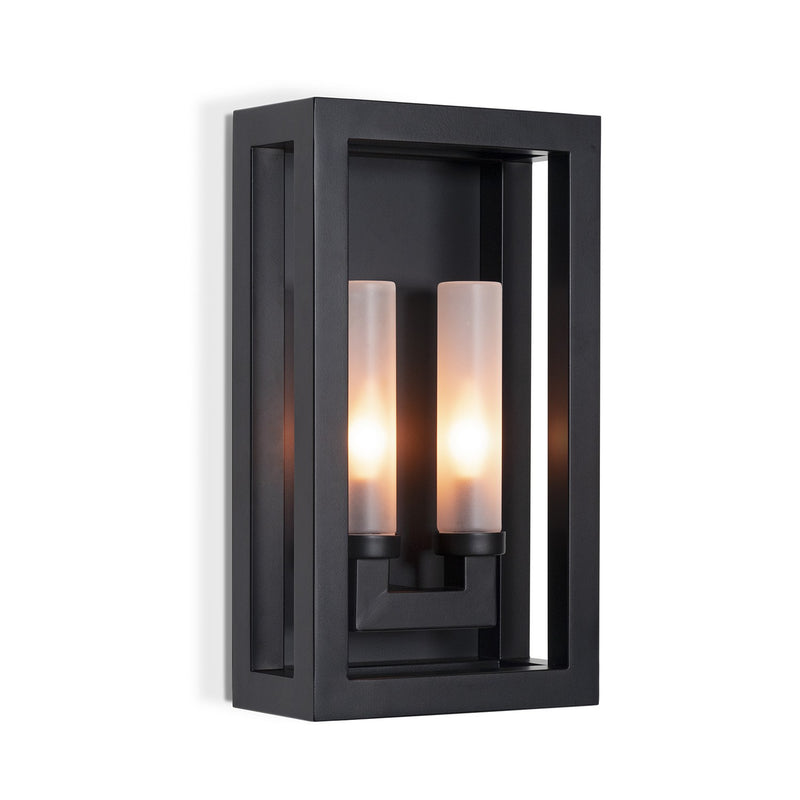 Regina Andrew 17-1032 Two Light Wall Sconce, Black