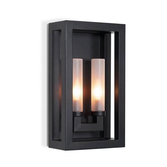 Regina Andrew 17-1032 Two Light Wall Sconce, Black