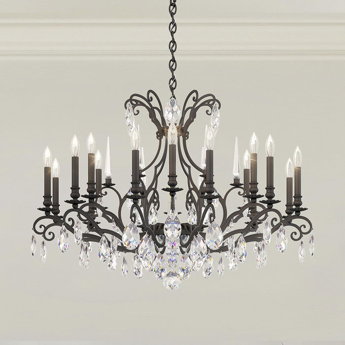 Schonbek RN3892N-51H 18 Light Chandelier, Black