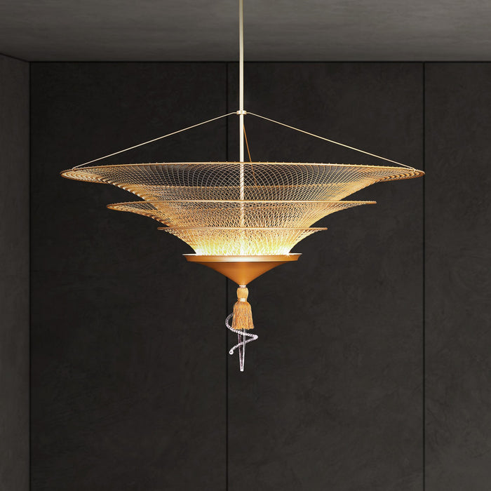 Schonbek S2234-706H LED Pendant, Gold