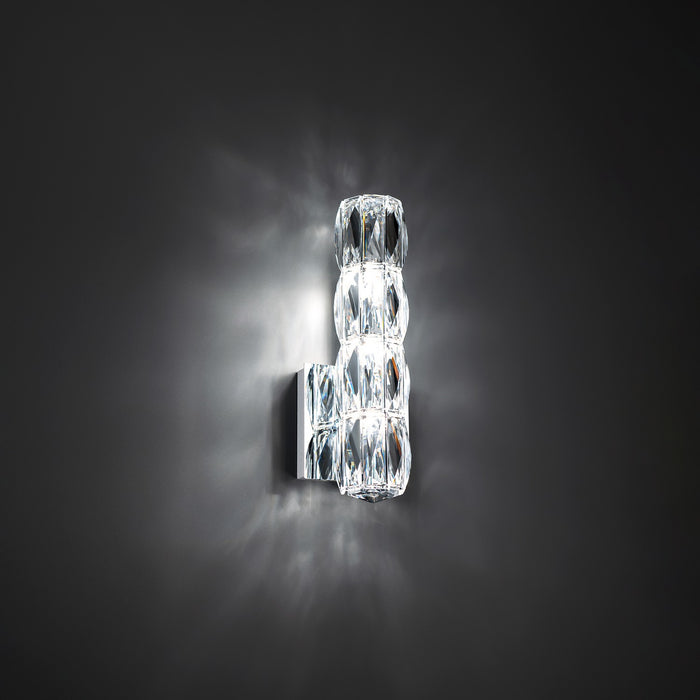 Schonbek S2613-401R LED Wall Sconce, Polished Stainless Steel
