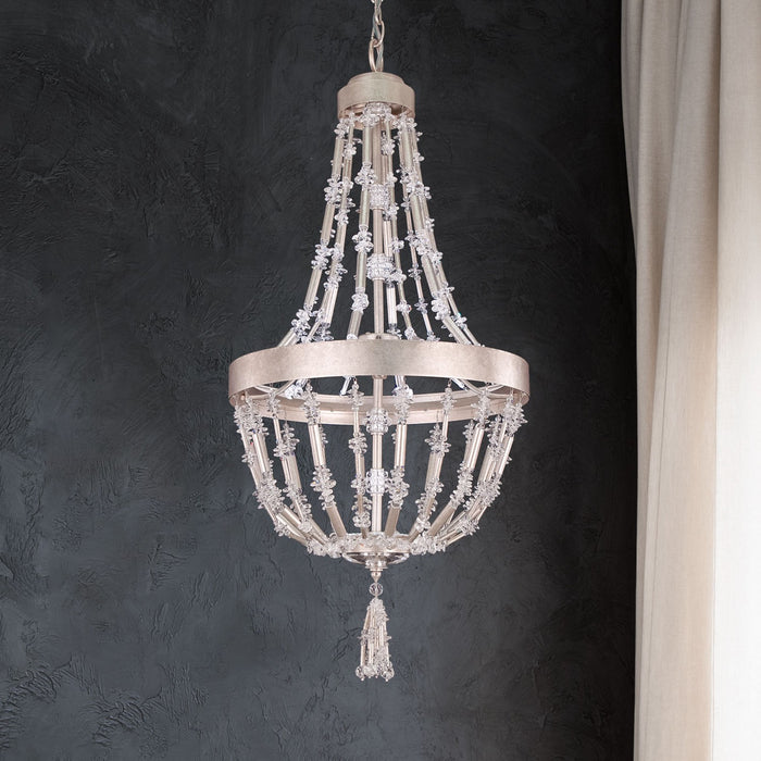 Schonbek S2816-48O LED Pendant, Antique Silver