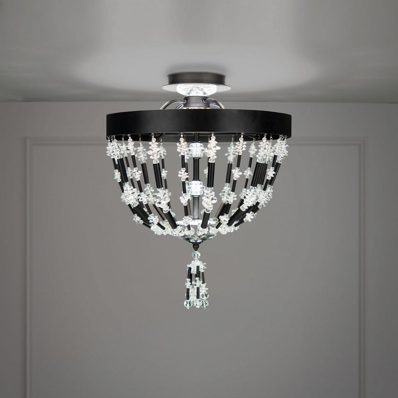 Schonbek S2817-51O LED Semi-Flush Mount, Black