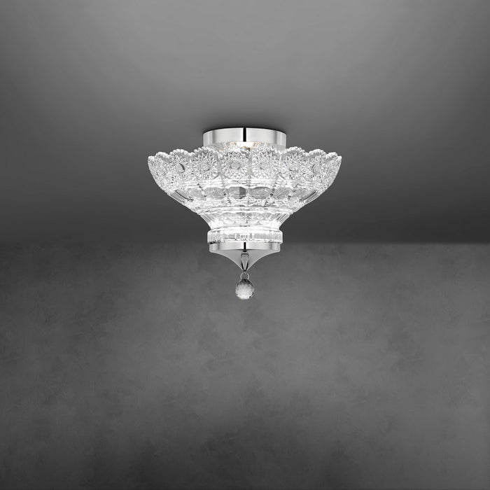 Schonbek S2912-702H LED Semi-Flush Mount, Polished Chrome