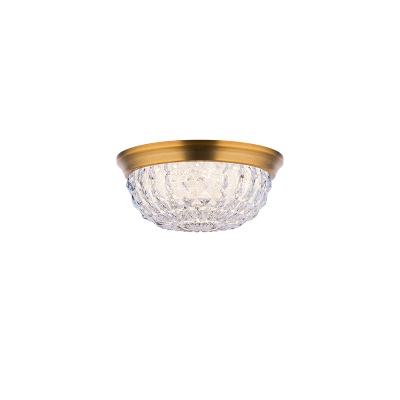 Schonbek S5209-700O LED Flush Mount, Aged Brass
