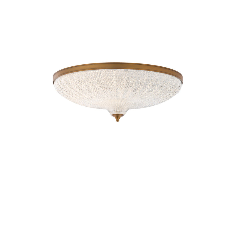 Schonbek S6020-700O LED Flush Mount, Aged Brass