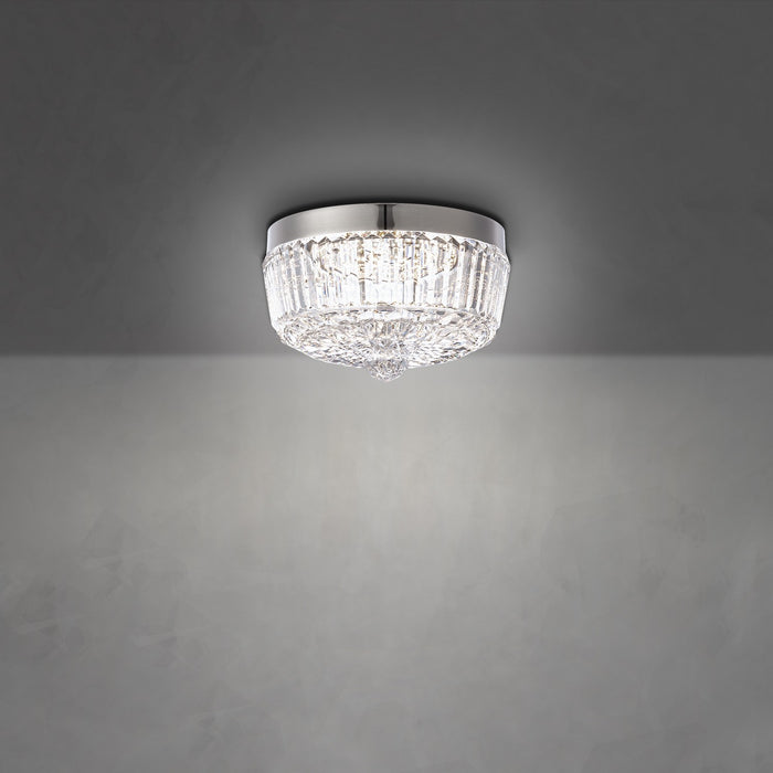Schonbek S6808-701H LED Flush Mount, Polished Nickel