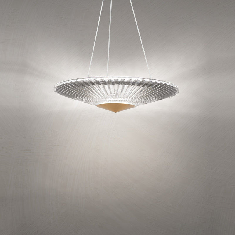 Schonbek S7219-700H LED Pendant, Aged Brass