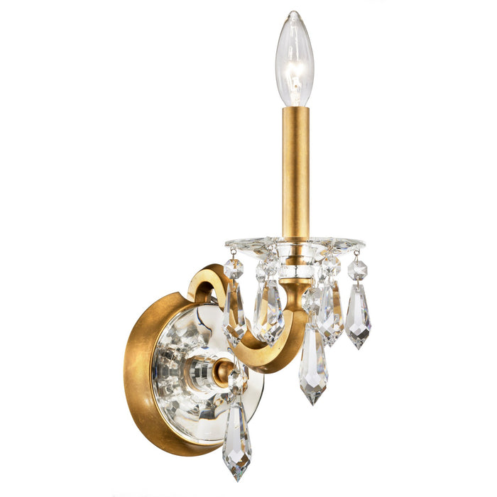 Schonbek S7601N-22R One Light Wall Sconce, Heirloom Gold