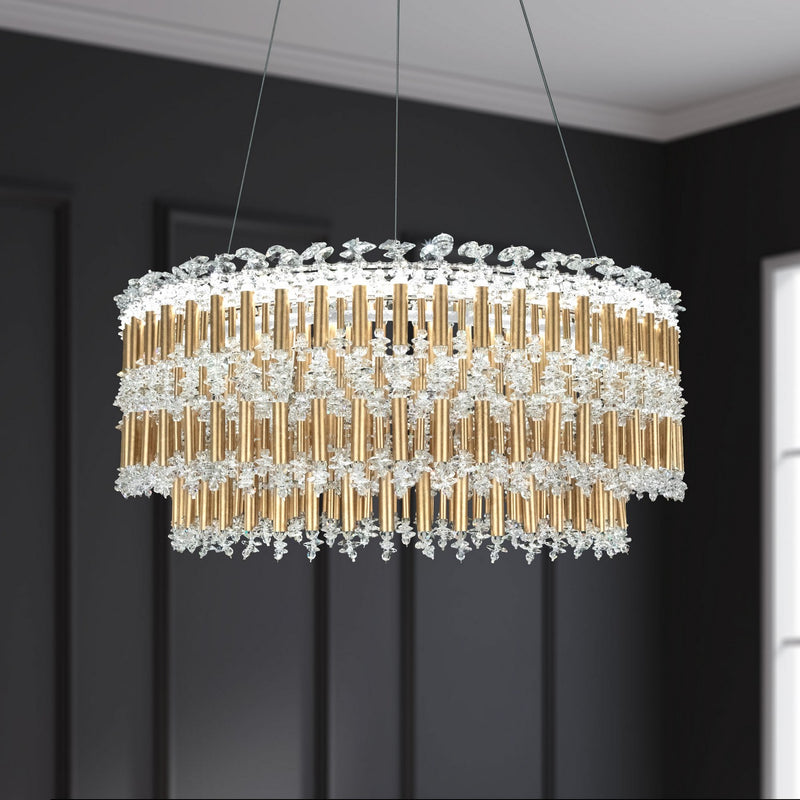 Schonbek S8124-22O LED Pendant, Heirloom Gold