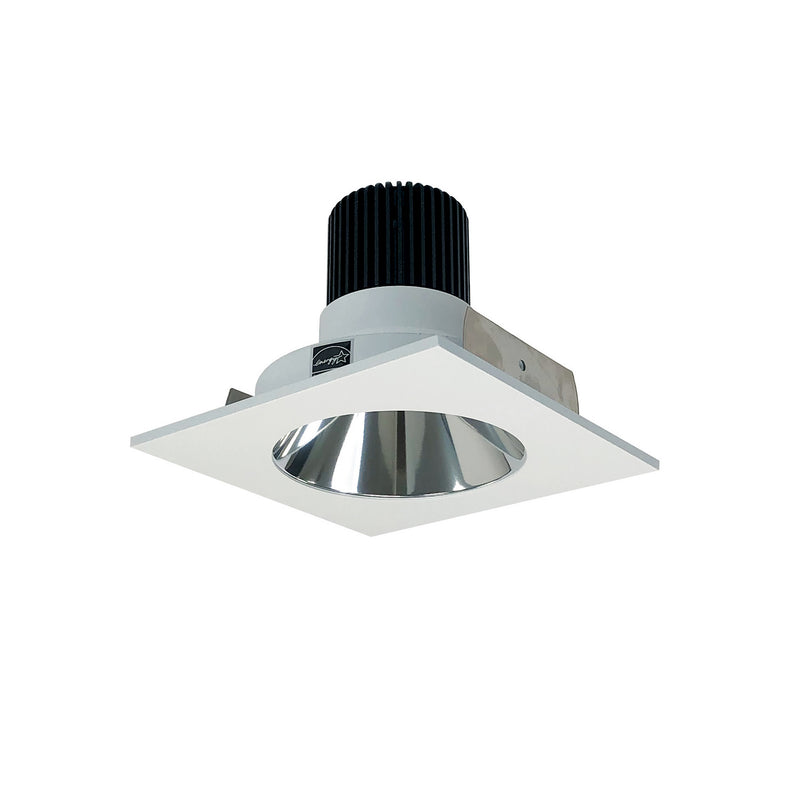 Nora Lighting NIO-4SNDC35XCMPW/10 LED Reflector, Specular Clear Reflector / Matte Powder White Flange