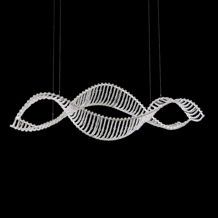 Schonbek SRI400N-SS1S LED Linear Pendant, Stainless Steel