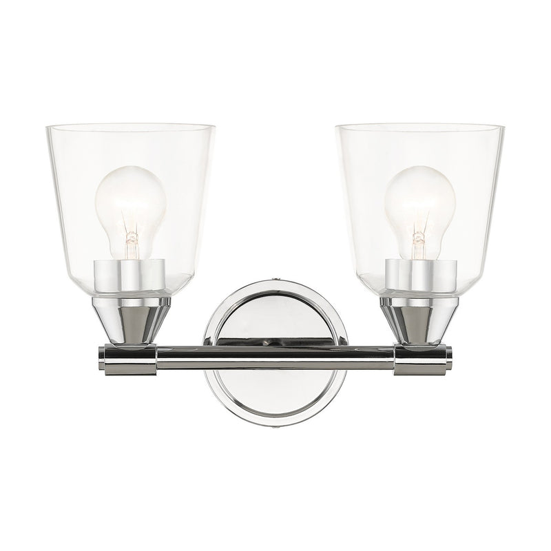 Livex Lighting 16782-05 Two Light Vanity Sconce, Polished Chrome