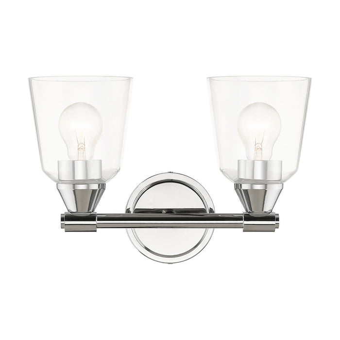 Livex Lighting 16782-05 Two Light Vanity Sconce, Polished Chrome