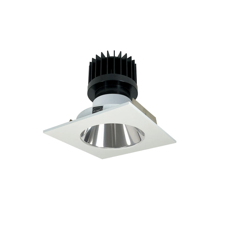 Nora Lighting NIO-4SNDC50XCMPW/HL LED Reflector, Specular Clear Reflector / Matte Powder White Flange