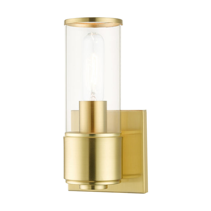 Livex Lighting 17141-12 One Light Wall Sconce, Satin Brass