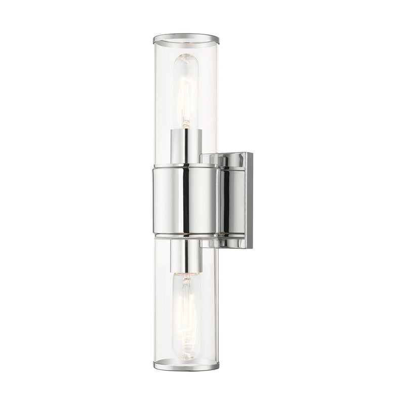 Livex Lighting 17142-05 Two Light Vanity Sconce, Polished Chrome