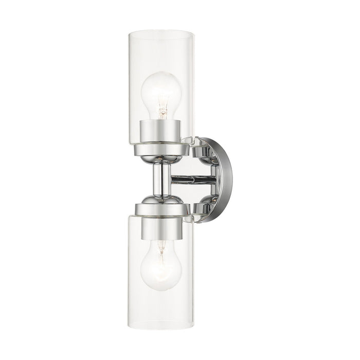 Livex Lighting 18082-05 Two Light Vanity Sconce, Polished Chrome