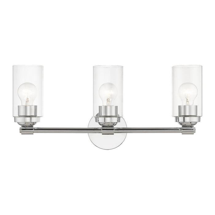 Livex Lighting 18083-05 Three Light Vanity Sconce, Polished Chrome