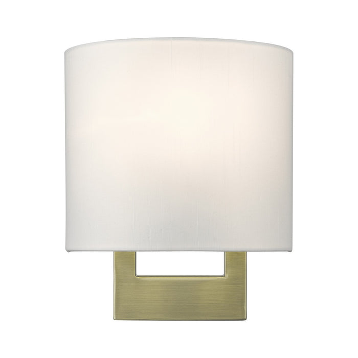 Livex Lighting 42400-01 One Light Wall Sconce, Antique Brass