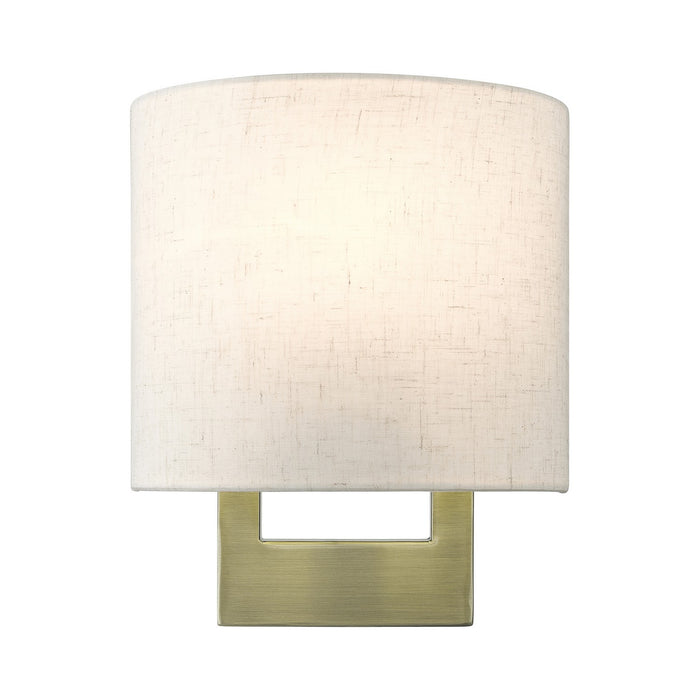 Livex Lighting 42420-01 One Light Wall Sconce, Antique Brass