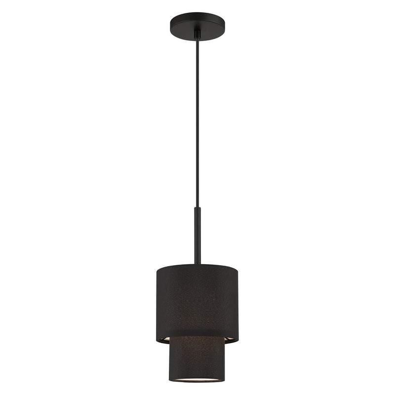 Livex Lighting 50271-04 One Light Mini Pendant, Black